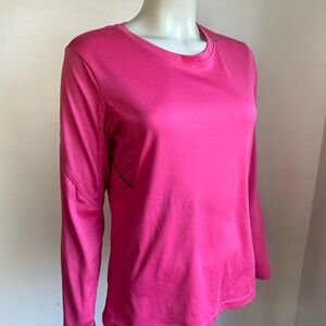 Apex Pink Long Sleeve Fitted Tee M